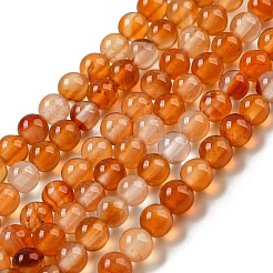 Natural Agate Beads Strands&nbsp;G-F417-01-4mm