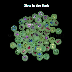 200Pcs Luminous Acrylic Beads&nbsp;MACR-YW0001-39