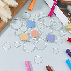 200Pcs 8 Styles Transparent Glass Cabochons&nbsp;GLAA-FH0001-88