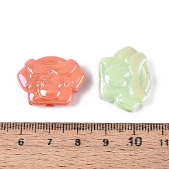 UV Plating Opaque Acrylic Beads&nbsp;OACR-T028-76