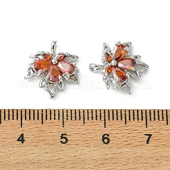 SHEGRACE Brass Cubic Zirconia Charms&nbsp;XGRQ3P644-614P