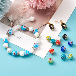 Handmade Millefiori Lampwork Beads&nbsp;LK-CD0001-001