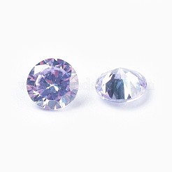 Cubic Zirconia Pointed Back Cabochons&nbsp;ZIRC-WH0001-B03