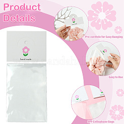 100Pcs Flower Printed Paper Foldable Header Cards&nbsp;CDIS-CJ0001-11