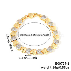 Elegant Heart Link Chain Bracelets&nbsp;LB2749-1