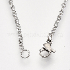Non-Tarnish 201 Stainless Steel Pendant Necklaces&nbsp;LS-NJEW-T009-JN104-1-40
