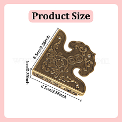 8Pcs Triangle Brass Corner Protectors&nbsp;FIND-DR0001-53