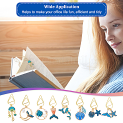 8Pcs Metal Paper Clips&nbsp;AJEW-OC00034