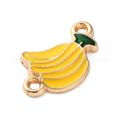 Fruit Theme Alloy Enamel Connector Charms&nbsp;AL-CBA95F4-01KCG-02