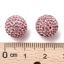 Half Drilled Czech Crystal Rhinestone Pave Disco Ball Beads&nbsp;RB-A059-H12mm-PP9-508