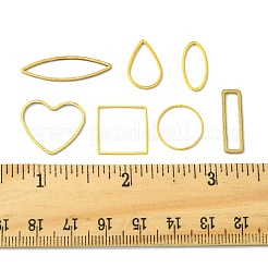 70Pcs 7 Styles Brass Geometric Linking Rings&nbsp;KK-FS0001-99