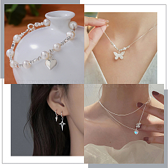 50Pcs 925 Sterling Silver Open Jump Rings&nbsp;STER-BBC0006-18A
