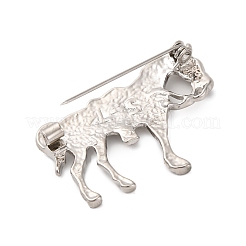 Zinc Alloy Crystal Rhinestone Brooch&nbsp;JEWB-U010-04P-03