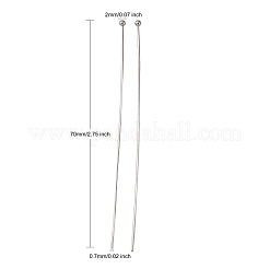 Tarnish Resistant 304 Stainless Steel Ball Head Pins&nbsp;LS-STAS-K146-045-0.7x70mm