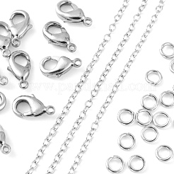 DIY 3m Oval Brass Cable Chains Necklace Making Kits&nbsp;DIY-FS0001-21P