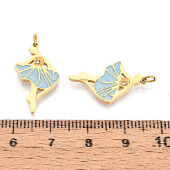 304 Stainless Steel Enamel Pendants&nbsp;STAS-N115-01C-G
