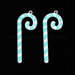 Spray Painted Brass Pendants&nbsp;KK-Q281-007B