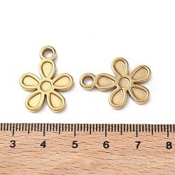 304 Stainless Steel Pendant Cabochon Settings for Enamel&nbsp;STAS-H240-35G-02