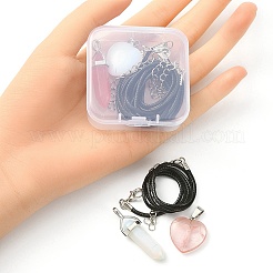 DIY Stone Pendant Necklace Making Kit&nbsp;DIY-YW0007-15