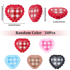 30Pcs Printed Opaque Acrylic Beads&nbsp;OACR-SC0002-75