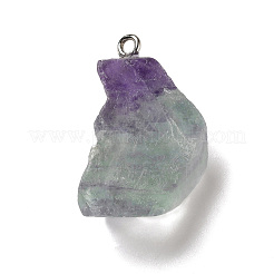 Raw Rough Natural Colorful Fluorite Pendants&nbsp;G-A028-01A