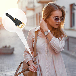 Imitation Leather & Alloy Undamaged Adjustable Bag Roller Buckles&nbsp;FIND-WH0126-162