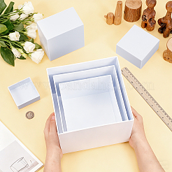 6Pcs 6 Sizes Plastic Buffet Food Cube Display Nesting Riser Stands&nbsp;ODIS-WH0086-220