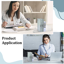 Desktop Acrylic Bookends for Book Lover&nbsp;AJEW-PH0008-87