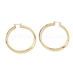 Brass Big Hoop Earrings for Women&nbsp;KK-CBA4112-06G