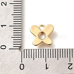 Brass Micro Pave Cubic Zirconia Charms&nbsp;KK-C085-24G