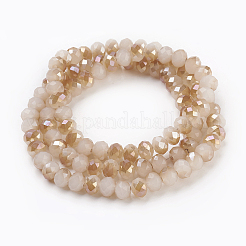 Electroplate Glass Beads Strands&nbsp;X-GLAA-K027-HR-C04