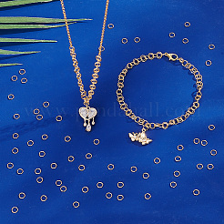 Brass Open Jump Rings&nbsp;KK-WH0001-38G-02