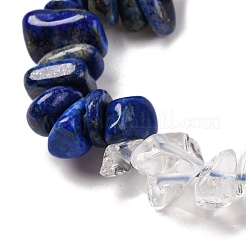 Natural Quartz Crystal & Lapis Lazuli Beads Strands&nbsp;G-L610-A04-01