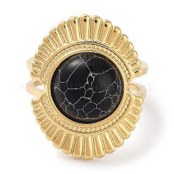 Ion Plating(IP) 304 Stainless Steel Ring&nbsp;RJEW-B059-07G-05