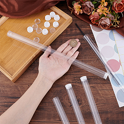 20Pcs Transparent Tube Plastic Bead Containers with Lid&nbsp;DIY-PH0023-40B