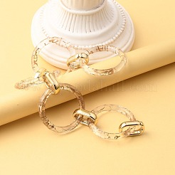 Handmade Transparent Spray Painted Acrylic Chains&nbsp;AJEW-JB00742