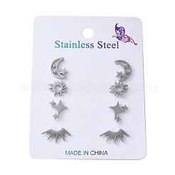 304 Stainless Steel Earring Sets&nbsp;EJEW-S248-07P