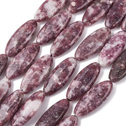 Natural Lepidolite/Purple Mica Stone Beads Strands&nbsp;G-F808-A01-01A