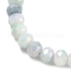 AB Color Faceted Rondelle Glass Beaded Stretch Bracelets for Women&nbsp;BJEW-PH01820-02