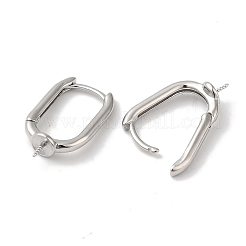 Brass Stud Earring Findings&nbsp;KK-U013-07P