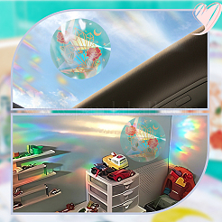 PET Rainbow Window Clings Stickers&nbsp;DIY-WH0409-70J