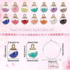 DIY Wine Glass Charms Making Kits&nbsp;DIY-SC0020-73S