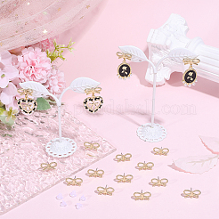 40Pcs Alloy Stud Earring Findings&nbsp;MAK-SC0001-47