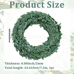 1Pc Plastic & Iron Wire Simulation Green Plant&nbsp;AJEW-SP0003-88