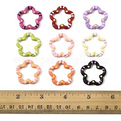 14Pcs Spray Painted Alloy Spring Gate Rings&nbsp;FIND-FS0004-57
