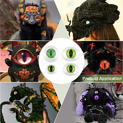 4 Pair 4 Colors Acrylic Craft Doll Eye&nbsp;DIY-PH0031-73