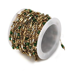Handmade 304 Stainless Steel Glass Column Link Chains&nbsp;CHS-L032-14G-03