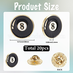 20Pcs Sport Enamel Pins&nbsp;JEWB-SC0001-62E