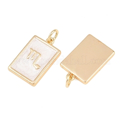 Brass Enamel Pendants&nbsp;KK-CBA62C2-01B
