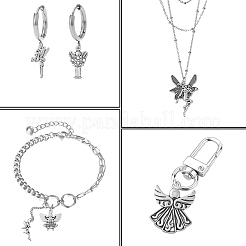 50Pcs 10 Style Tibetan Style Alloy Pendants&nbsp;TIBEP-CJ0003-48